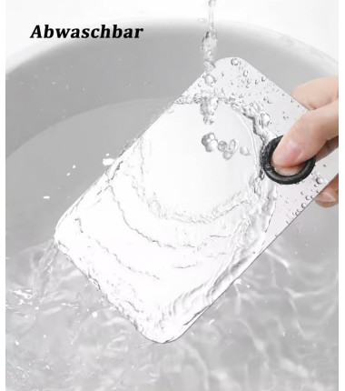 Professionelle Edelstahl-Mischpalette mit Doppelspatel