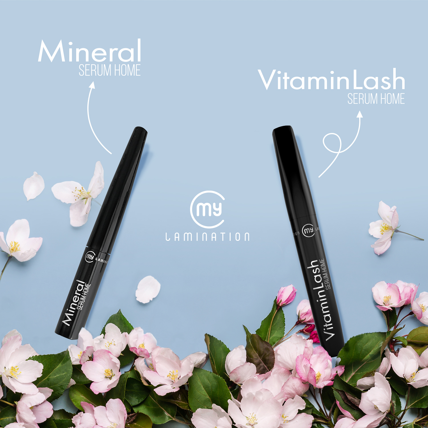 VITAMIN LASH SERUM HOME VS  MINERAL SERUM HOME